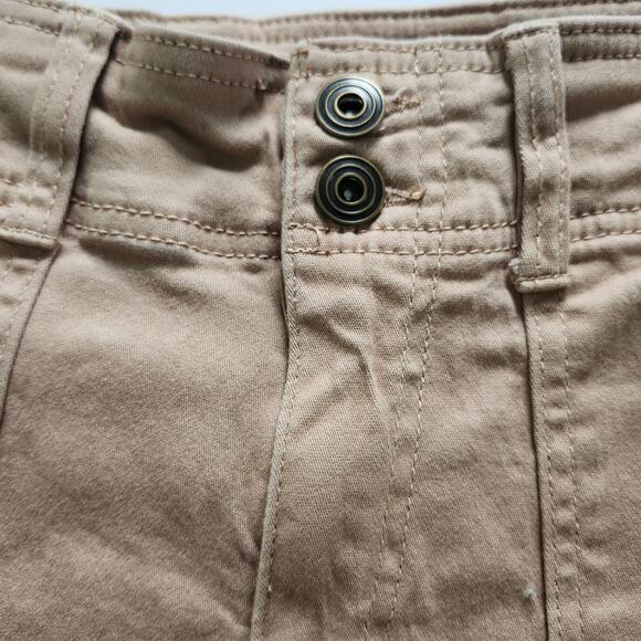 Celebrity Pink Cargo Relaxed Straight Fit Jeans Warm Taupe Juniors Size 7/28 - Picture 8 of 11